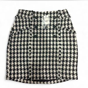 NET Express Monochrome Houndstooth Pencil Skirt